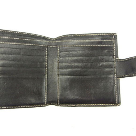 Authentic Gucci Wallet Purse G logos Black Woman unisex  Used - Picture 3 of 6